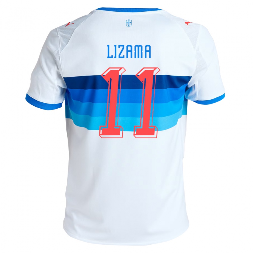 נשים Bayron Lizama #11 לבן כחול שמיים ג'רזי ביתית 2026/27 חולצה קצרה