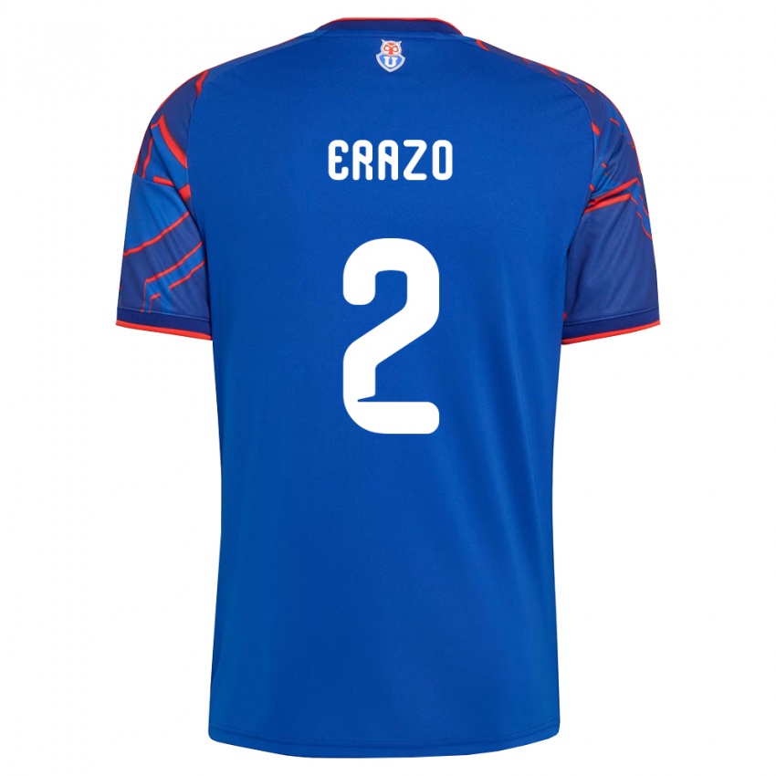 נשים Dylan Erazo #2 כחול מלכותי אדום ג'רזי ביתית 2026/27 חולצה קצרה