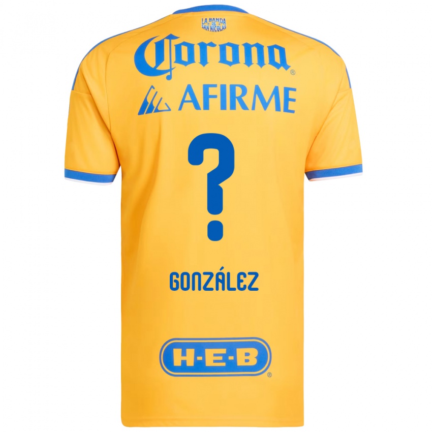 נשים Fernando González #0 צהוב כחול ג'רזי ביתית 2026/27 חולצה קצרה