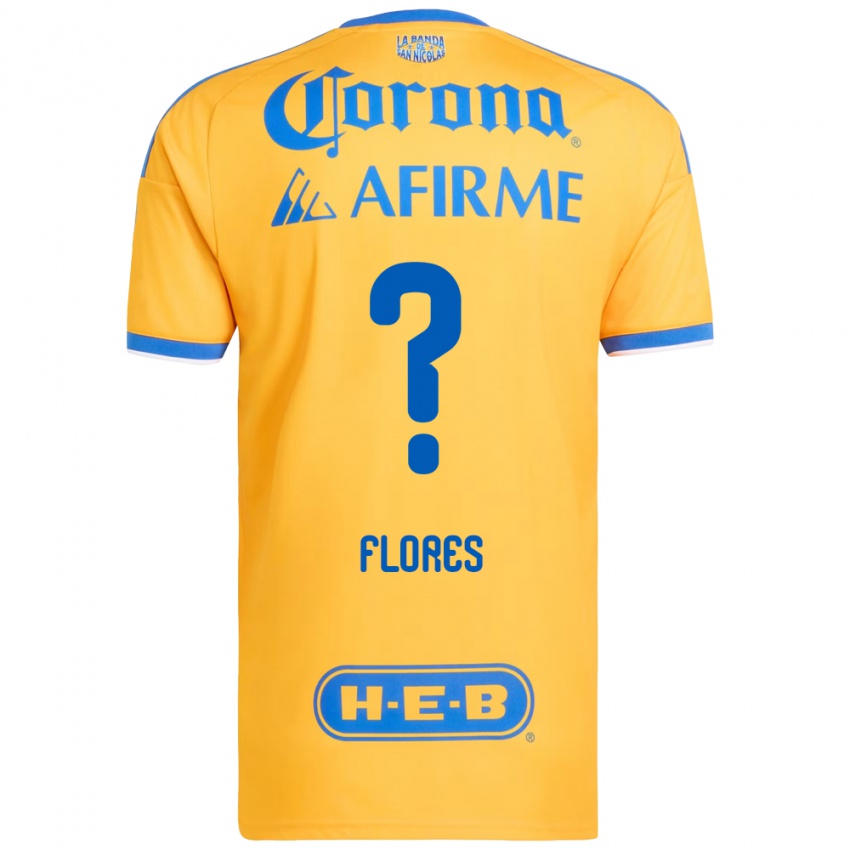נשים Hernán Flores #0 צהוב כחול ג'רזי ביתית 2026/27 חולצה קצרה
