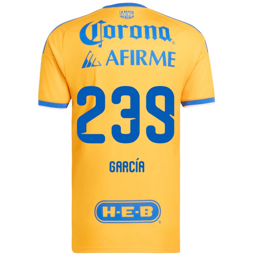 נשים Diego García #239 צהוב כחול ג'רזי ביתית 2026/27 חולצה קצרה