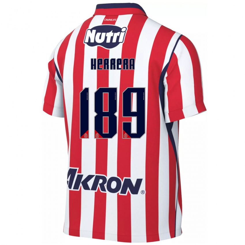 נשים Antonio Herrera #189 אדום לבן ג'רזי ביתית 2026/27 חולצה קצרה