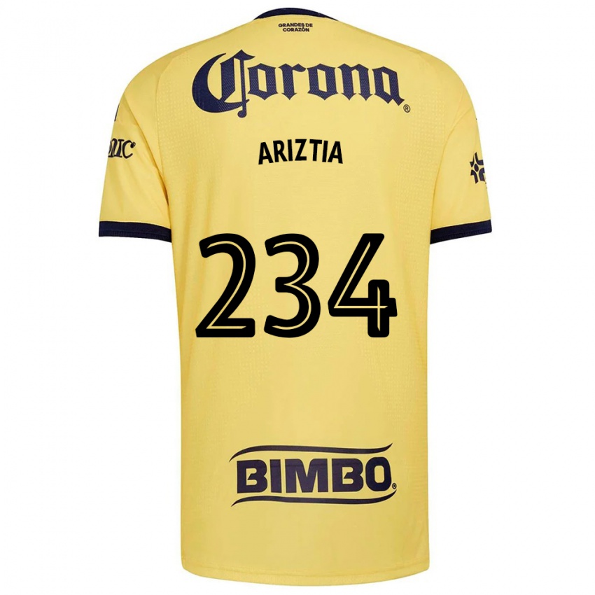 נשים Íñigo Ariztia #234 צהוב אדום שחור ג'רזי ביתית 2026/27 חולצה קצרה