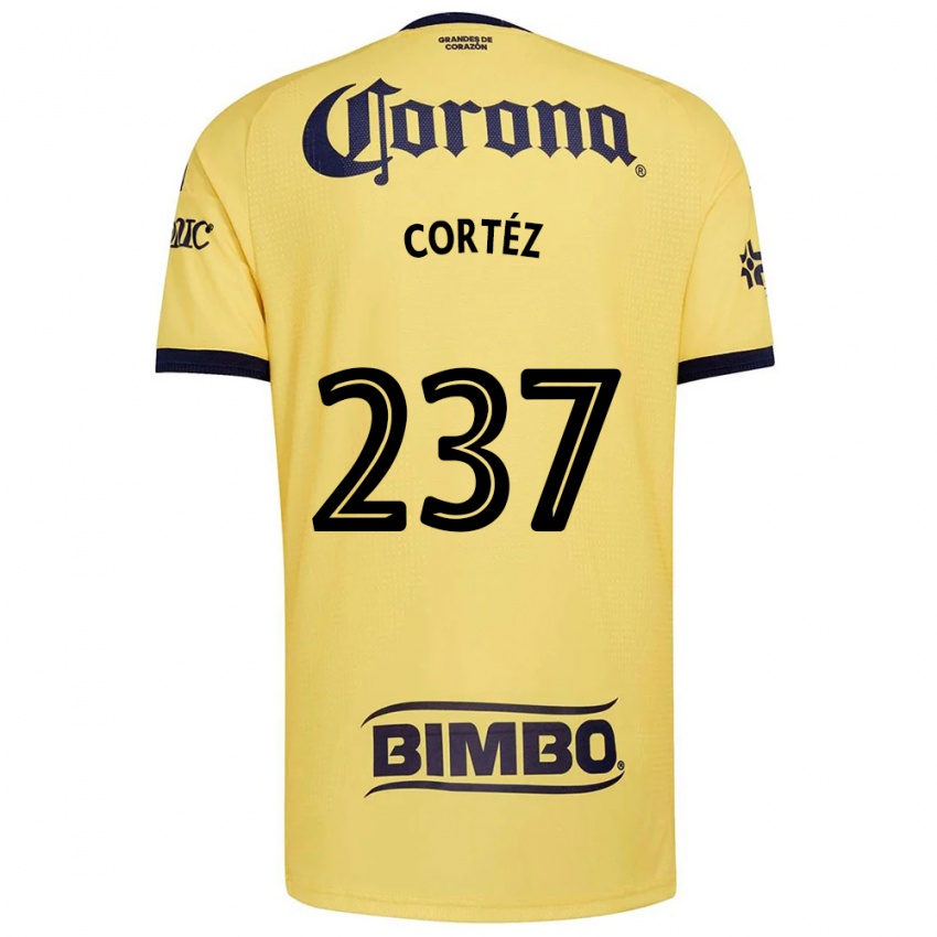 נשים Guillermo Cortéz #237 צהוב אדום שחור ג'רזי ביתית 2026/27 חולצה קצרה