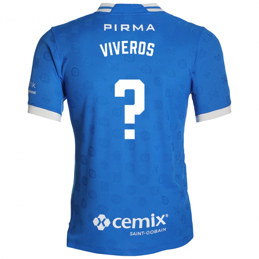נשים Axel Viveros #0 כחול לבן אדום ג'רזי ביתית 2026/27 חולצה קצרה