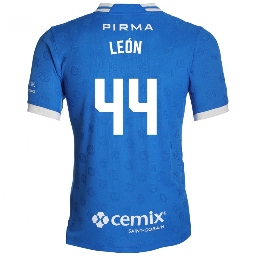 נשים Cristhian León #44 כחול לבן אדום ג'רזי ביתית 2026/27 חולצה קצרה