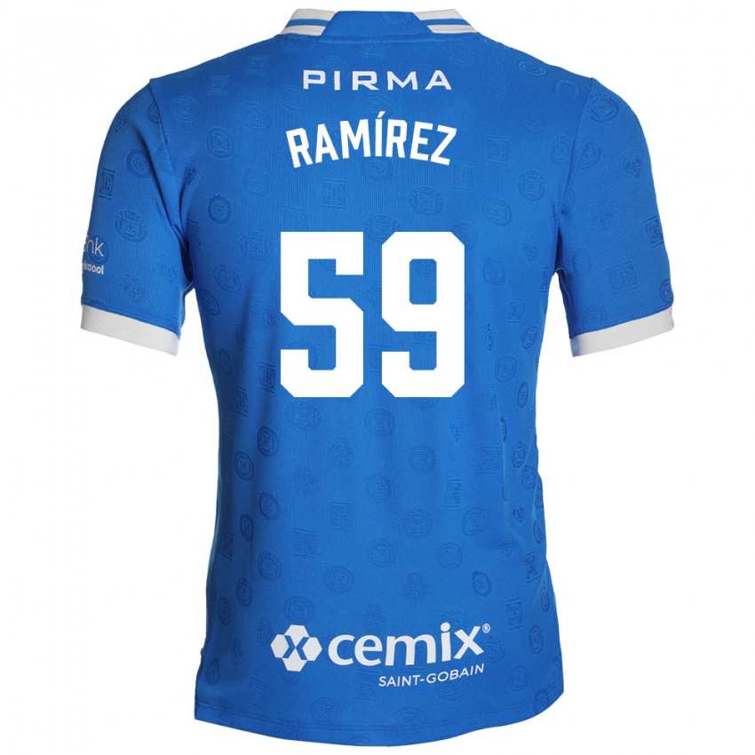 נשים Diego Ramírez #59 כחול לבן אדום ג'רזי ביתית 2026/27 חולצה קצרה