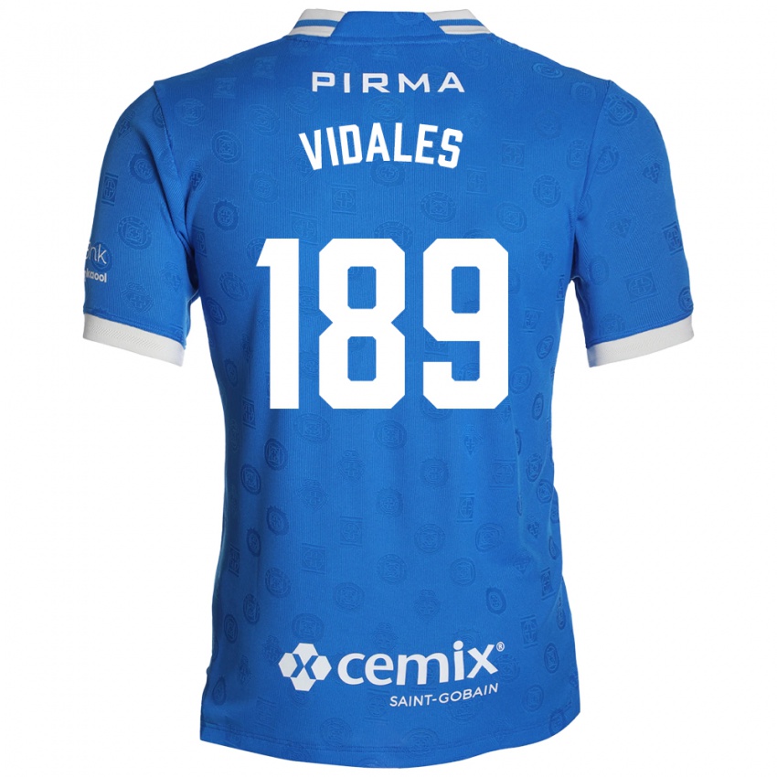 נשים Álvaro Vidales #189 כחול לבן אדום ג'רזי ביתית 2026/27 חולצה קצרה