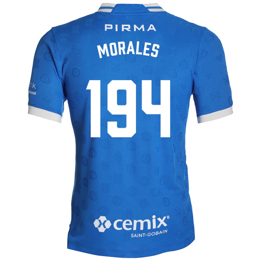 נשים Amaury Morales #194 כחול לבן אדום ג'רזי ביתית 2026/27 חולצה קצרה
