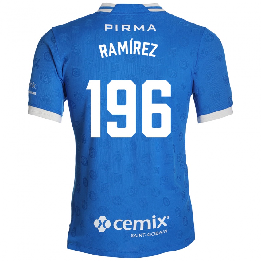 נשים Ian Ramírez #196 כחול לבן אדום ג'רזי ביתית 2026/27 חולצה קצרה