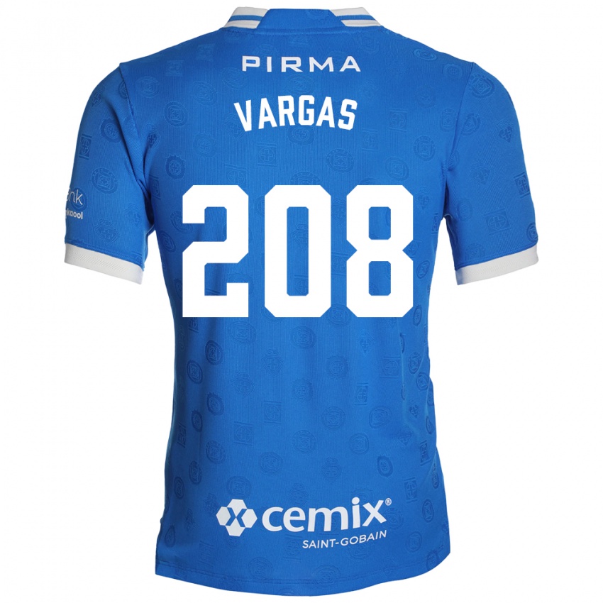 נשים Santiago Vargas #208 כחול לבן אדום ג'רזי ביתית 2026/27 חולצה קצרה