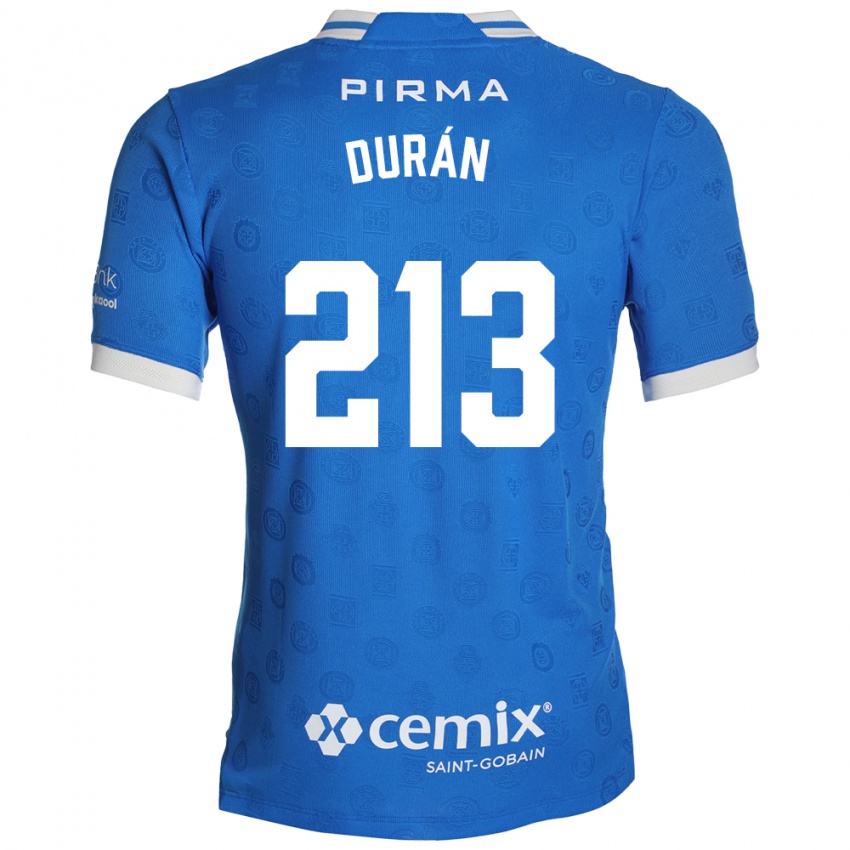 נשים Jeyson Durán #213 כחול לבן אדום ג'רזי ביתית 2026/27 חולצה קצרה