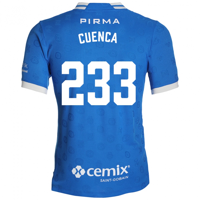 נשים Yazziel Cuenca #233 כחול לבן אדום ג'רזי ביתית 2026/27 חולצה קצרה
