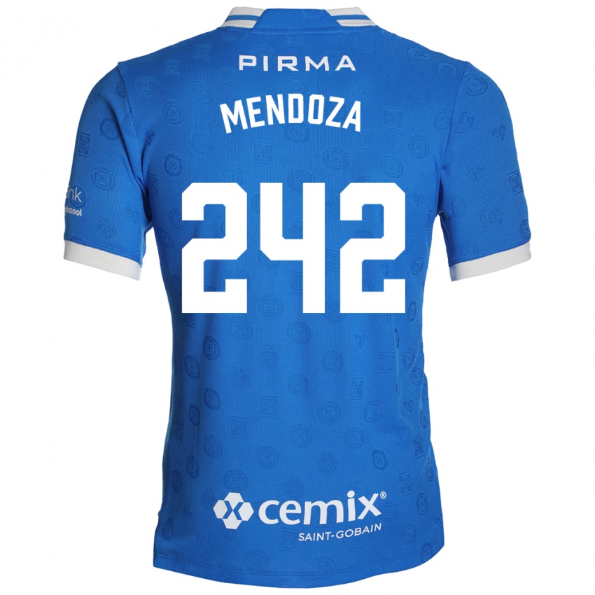 נשים Giovani Mendoza #242 כחול לבן אדום ג'רזי ביתית 2026/27 חולצה קצרה