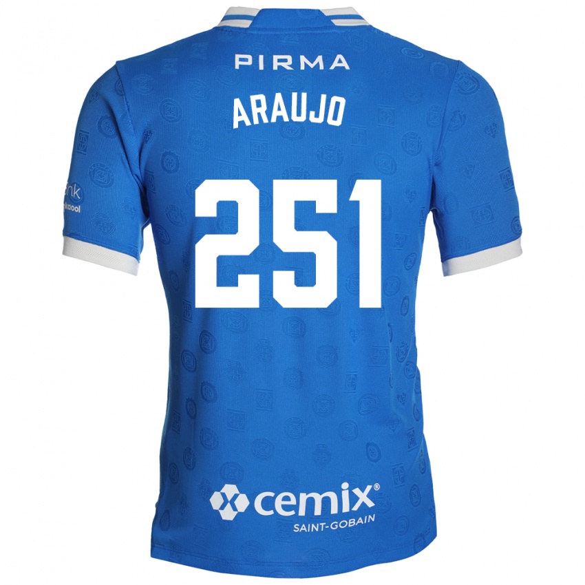 נשים Francisco Araujo #251 כחול לבן אדום ג'רזי ביתית 2026/27 חולצה קצרה
