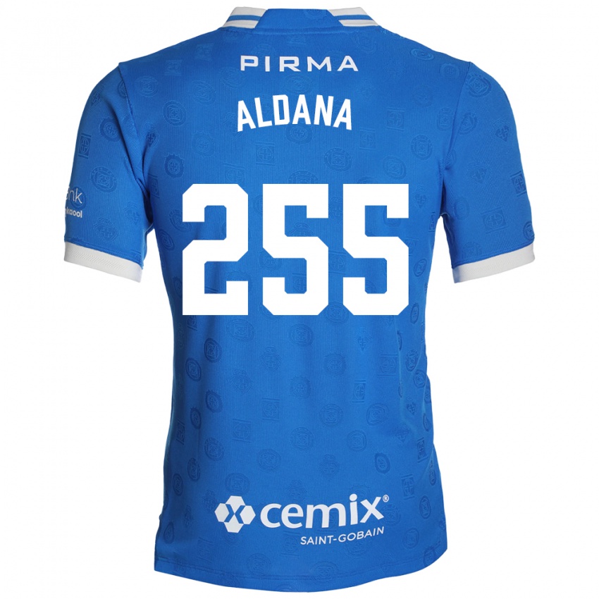 נשים Eder Aldana #255 כחול לבן אדום ג'רזי ביתית 2026/27 חולצה קצרה