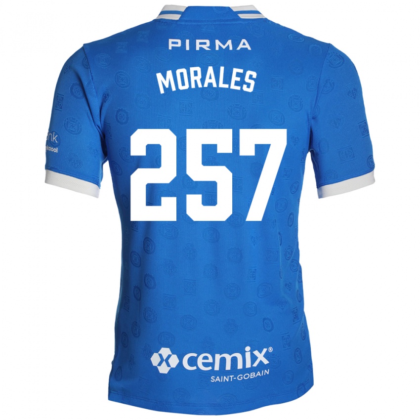 נשים Diego Morales #257 כחול לבן אדום ג'רזי ביתית 2026/27 חולצה קצרה