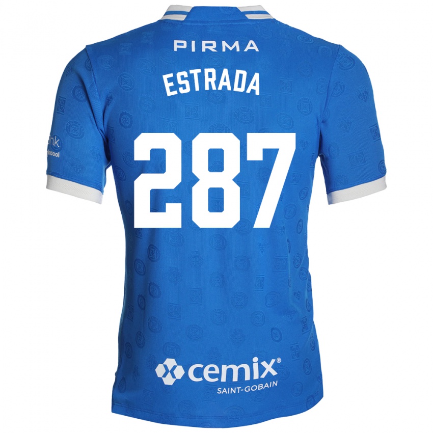 נשים Hernán Estrada #287 כחול לבן אדום ג'רזי ביתית 2026/27 חולצה קצרה