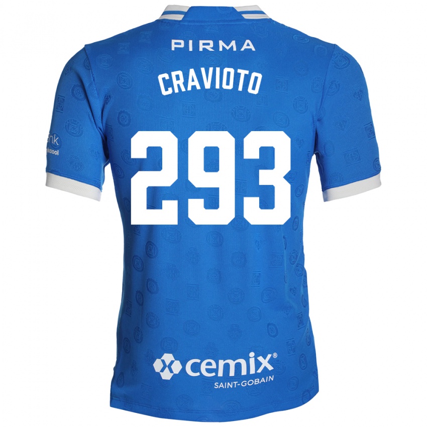 נשים Aldo Cravioto #293 כחול לבן אדום ג'רזי ביתית 2026/27 חולצה קצרה