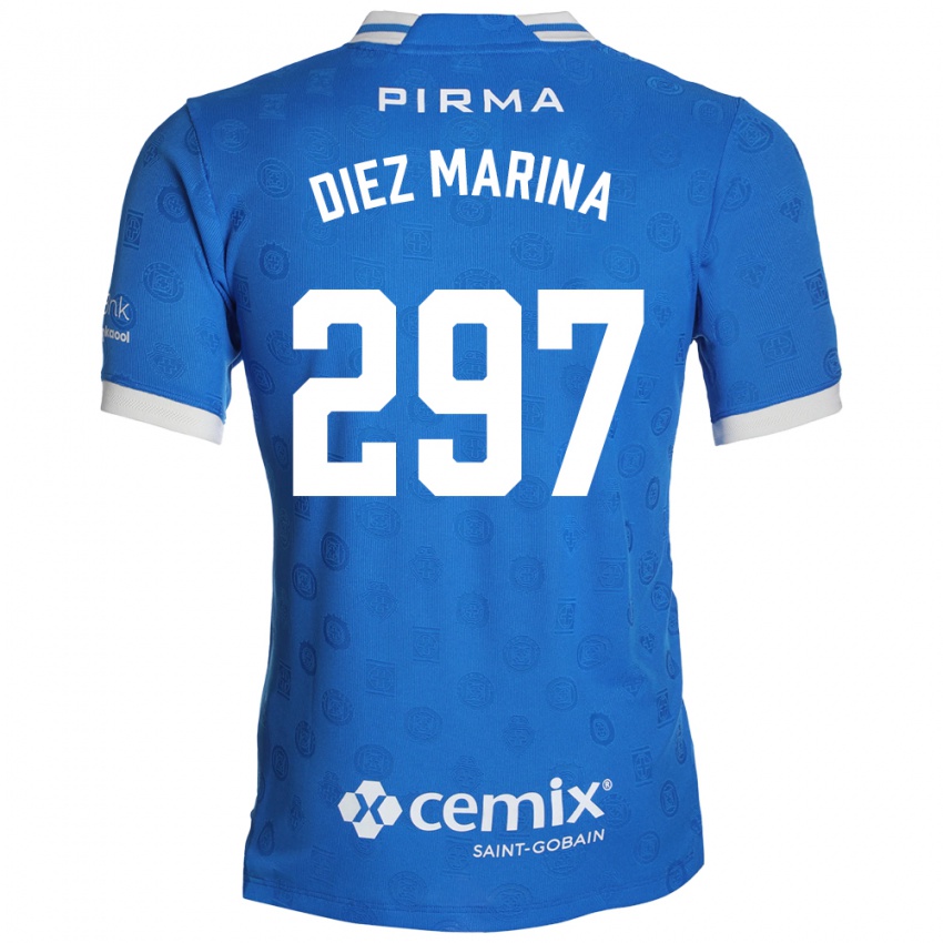 נשים Edgar Diez Marina #297 כחול לבן אדום ג'רזי ביתית 2026/27 חולצה קצרה
