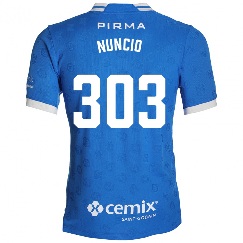 נשים Carlos Nuncio #303 כחול לבן אדום ג'רזי ביתית 2026/27 חולצה קצרה