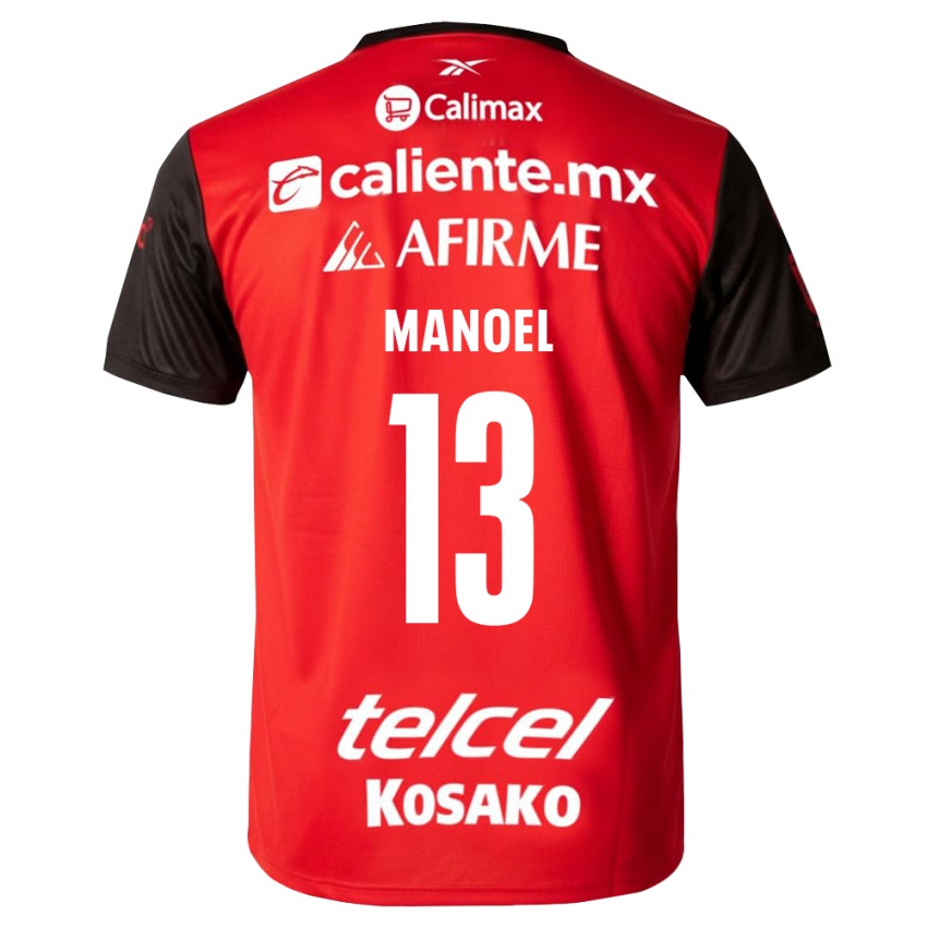 נשים Elias Manoel #13 שחור אדום ג'רזי ביתית 2026/27 חולצה קצרה
