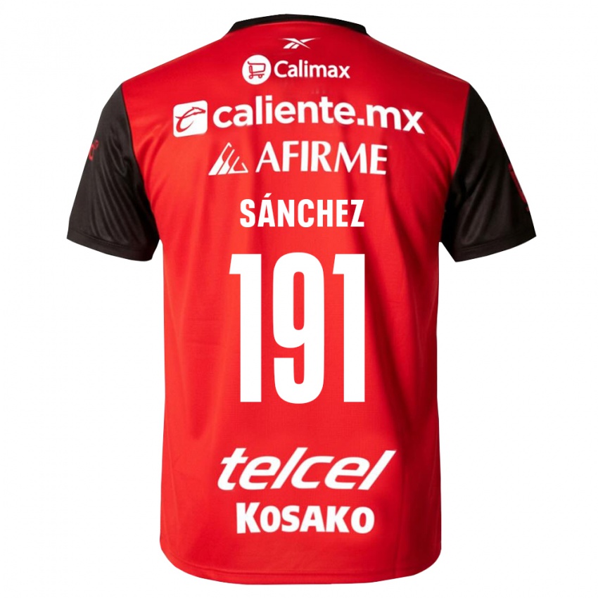 נשים Diego Sánchez #191 שחור אדום ג'רזי ביתית 2026/27 חולצה קצרה