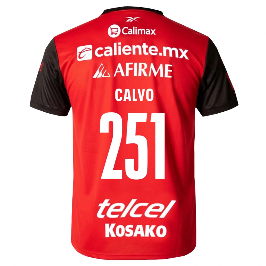 נשים Gael Calvo #251 שחור אדום ג'רזי ביתית 2026/27 חולצה קצרה