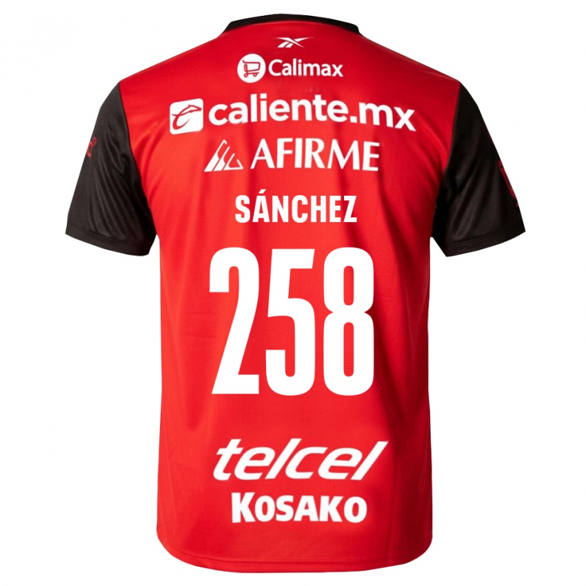 נשים Edgar Sánchez #258 שחור אדום ג'רזי ביתית 2026/27 חולצה קצרה