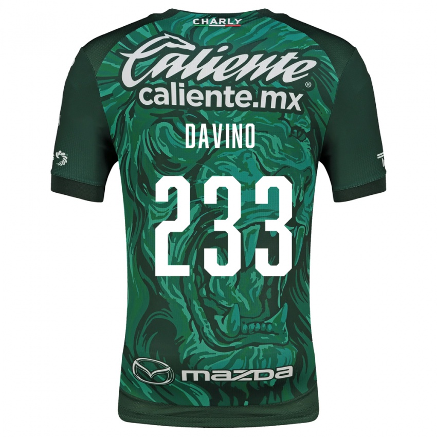 נשים Gianfranco Davino #233 ירוק שחור ג'רזי ביתית 2026/27 חולצה קצרה