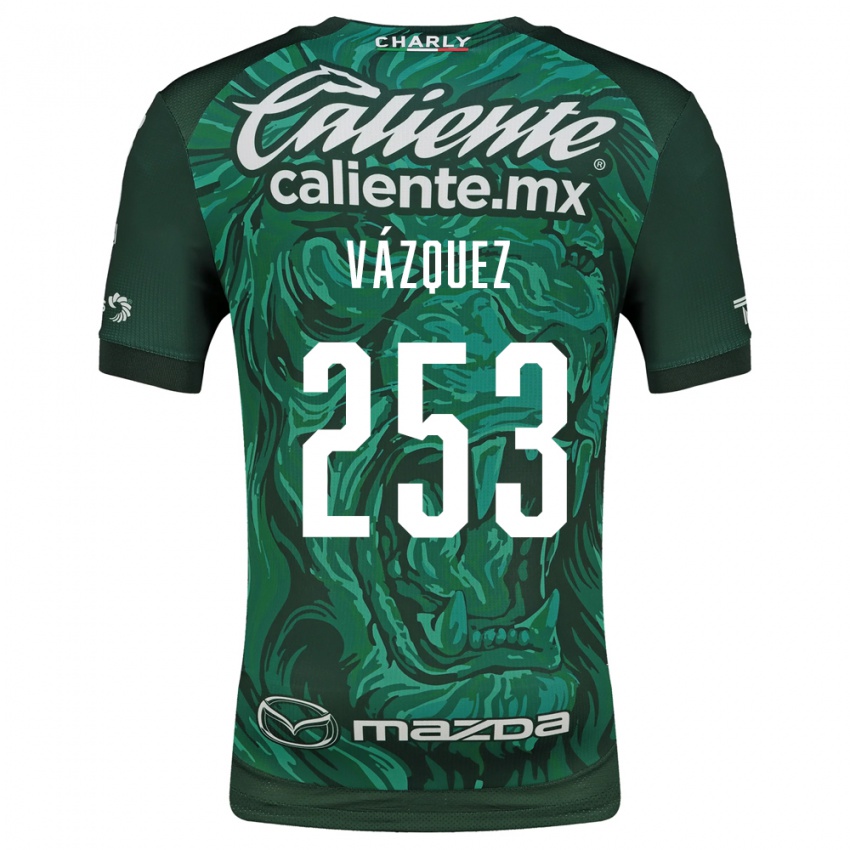 נשים Héctor Vázquez #253 ירוק שחור ג'רזי ביתית 2026/27 חולצה קצרה