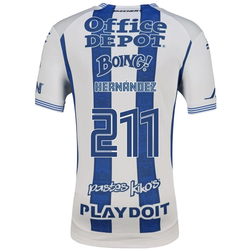 נשים Cristóbal Hernández #211 לבן כחול צי ג'רזי ביתית 2026/27 חולצה קצרה