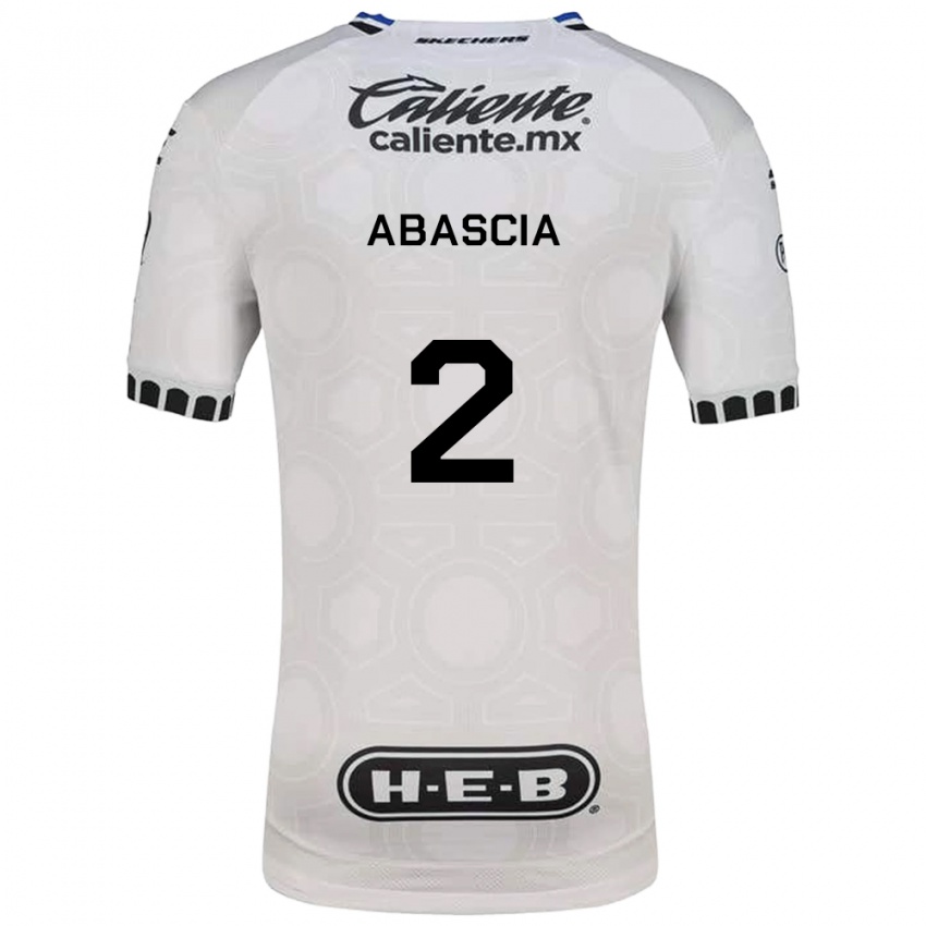 נשים Lucas Abascia #2 לבן שחור כחול ג'רזי ביתית 2026/27 חולצה קצרה