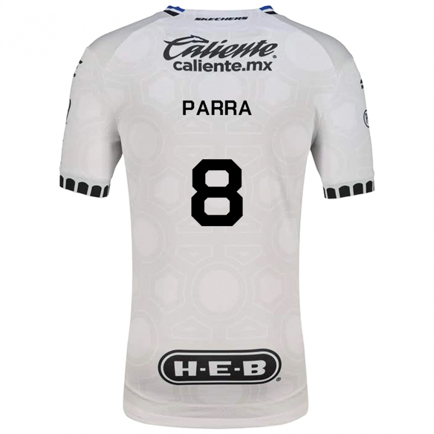 נשים Bernardo Parra #8 לבן שחור כחול ג'רזי ביתית 2026/27 חולצה קצרה