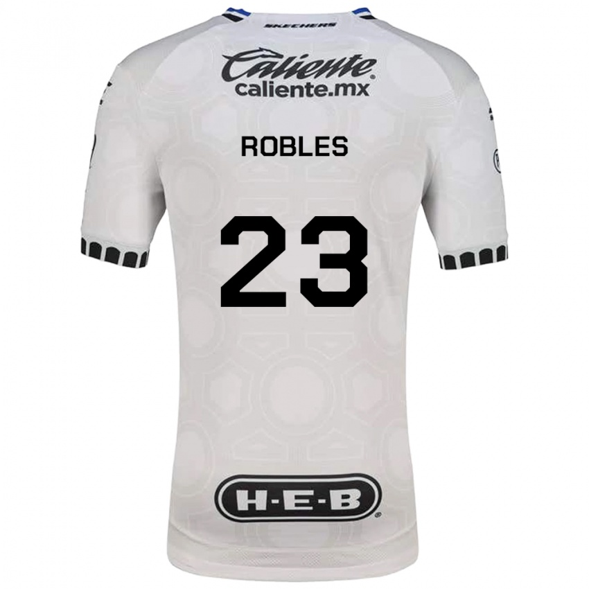 נשים Juan Robles #23 לבן שחור כחול ג'רזי ביתית 2026/27 חולצה קצרה