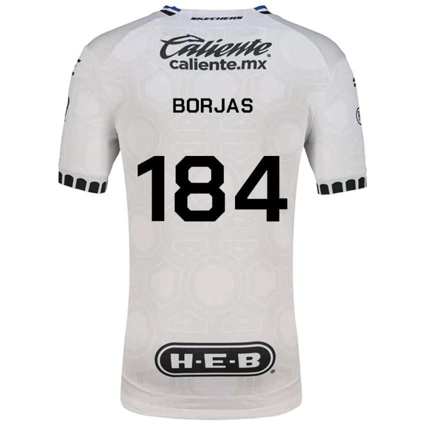 נשים Daniel Borjas #184 לבן שחור כחול ג'רזי ביתית 2026/27 חולצה קצרה