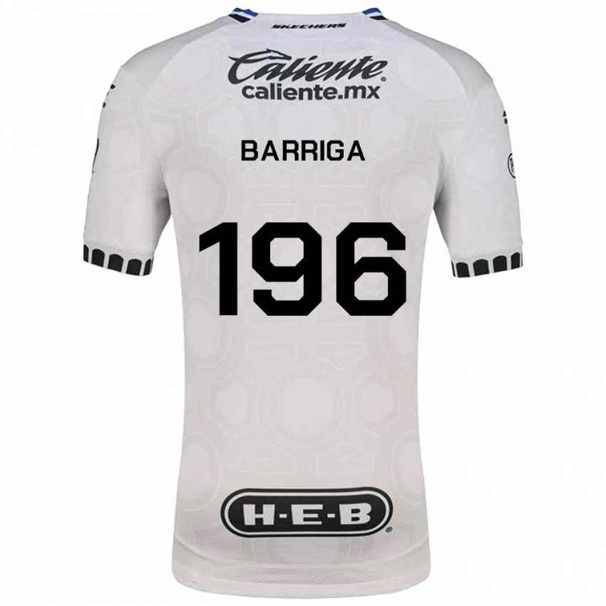 נשים Juan Barriga #196 לבן שחור כחול ג'רזי ביתית 2026/27 חולצה קצרה