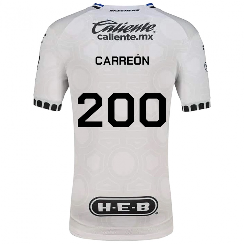 נשים Cristian Carreón #200 לבן שחור כחול ג'רזי ביתית 2026/27 חולצה קצרה