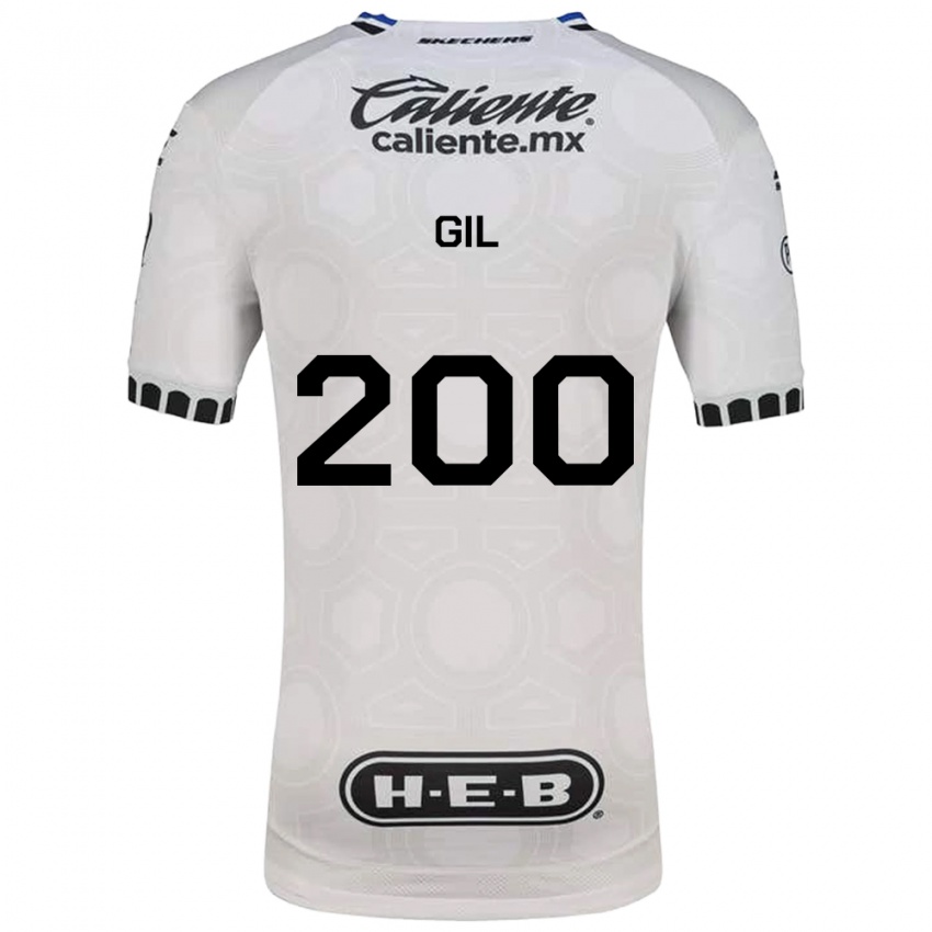 נשים Gerardo Gil #200 לבן שחור כחול ג'רזי ביתית 2026/27 חולצה קצרה