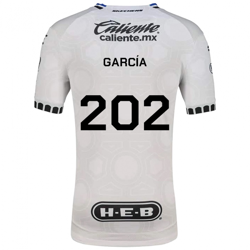 נשים Diego García #202 לבן שחור כחול ג'רזי ביתית 2026/27 חולצה קצרה