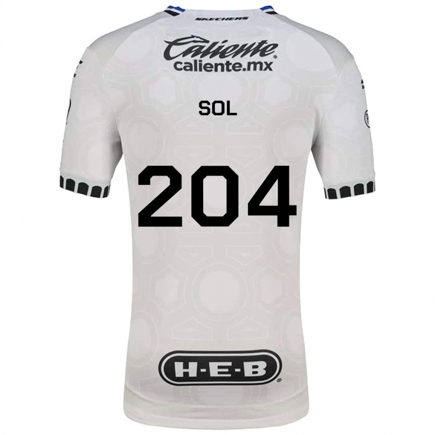 נשים Martín Sol #204 לבן שחור כחול ג'רזי ביתית 2026/27 חולצה קצרה