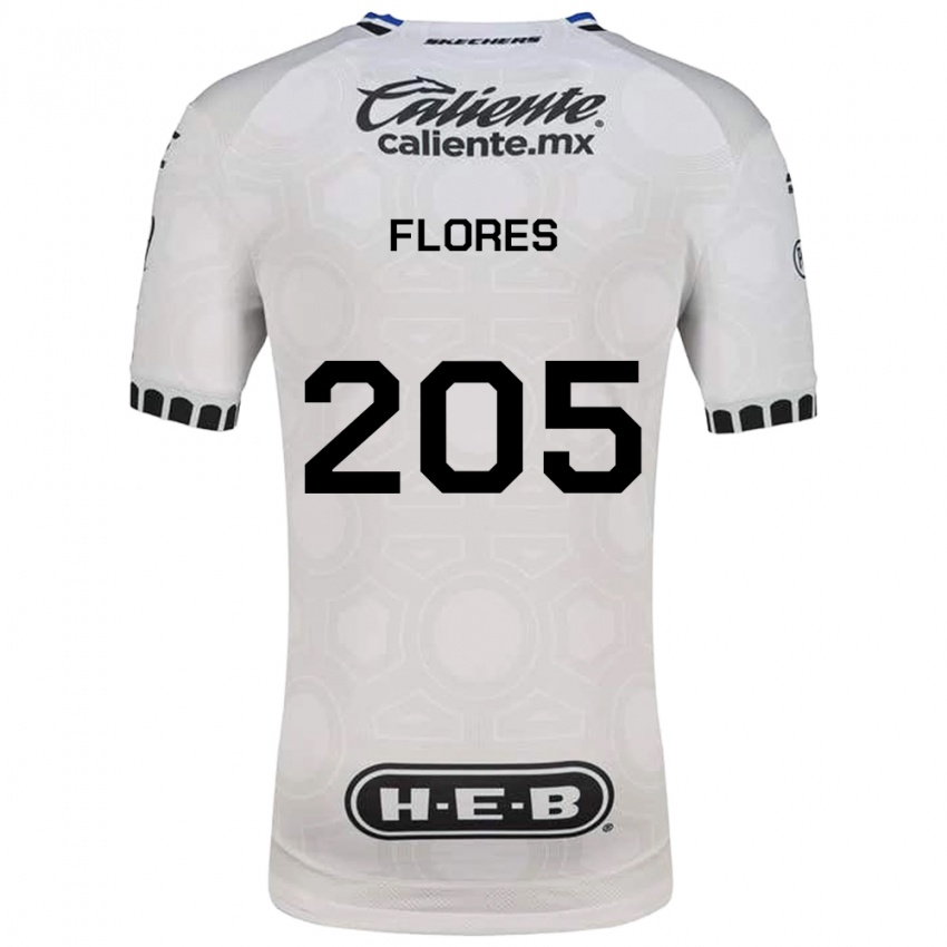 נשים Rolando Flores #205 לבן שחור כחול ג'רזי ביתית 2026/27 חולצה קצרה