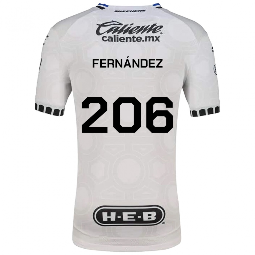 נשים Erik Fernández #206 לבן שחור כחול ג'רזי ביתית 2026/27 חולצה קצרה