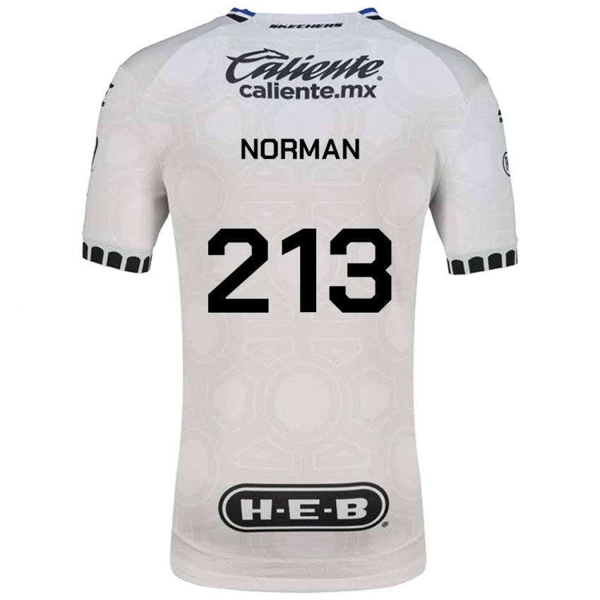 נשים Humberto Norman #213 לבן שחור כחול ג'רזי ביתית 2026/27 חולצה קצרה