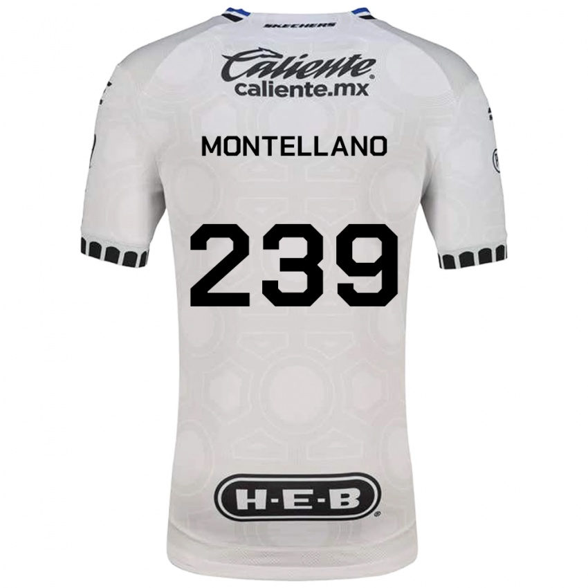 נשים Miguel Montellano #239 לבן שחור כחול ג'רזי ביתית 2026/27 חולצה קצרה