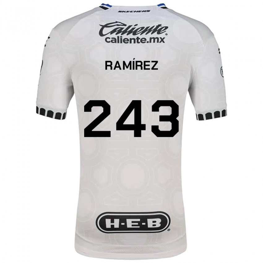 נשים Eleazar Ramírez #243 לבן שחור כחול ג'רזי ביתית 2026/27 חולצה קצרה