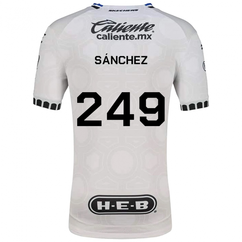 נשים Sergio Sánchez #249 לבן שחור כחול ג'רזי ביתית 2026/27 חולצה קצרה