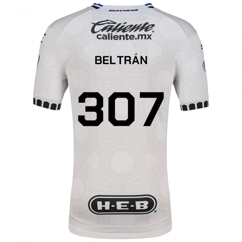 נשים Gael Beltrán #307 לבן שחור כחול ג'רזי ביתית 2026/27 חולצה קצרה