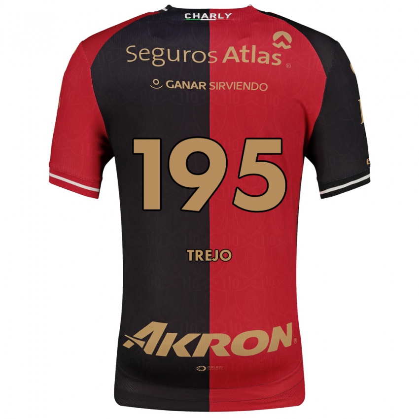 נשים Diego Trejo #195 אדום שחור חום ג'רזי ביתית 2026/27 חולצה קצרה