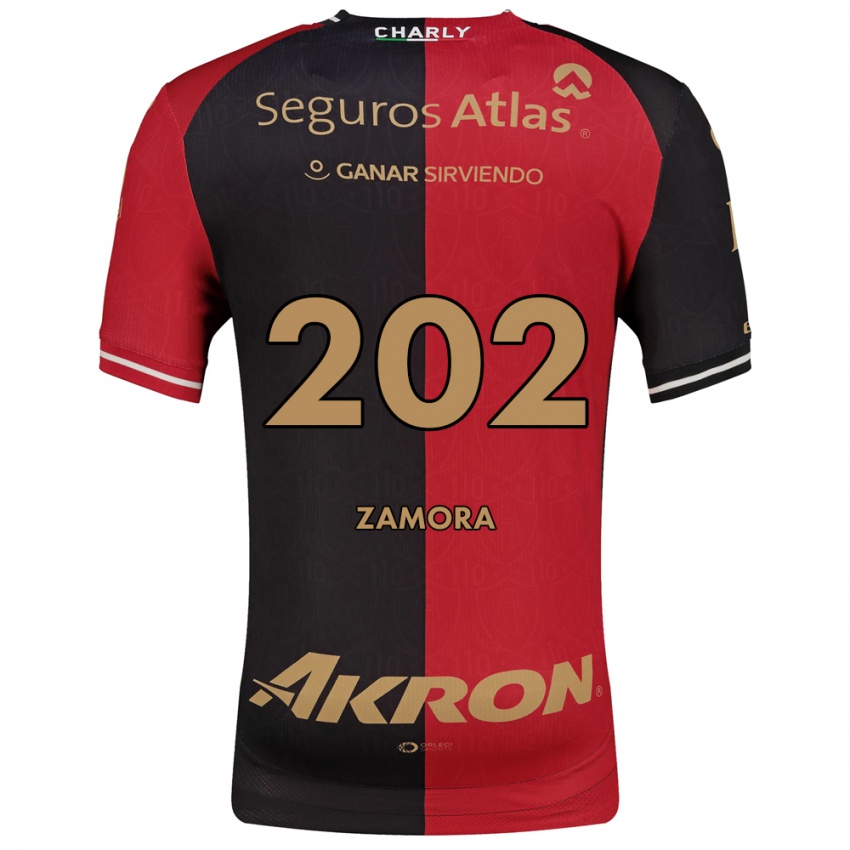 נשים Dylan Zamora #202 אדום שחור חום ג'רזי ביתית 2026/27 חולצה קצרה